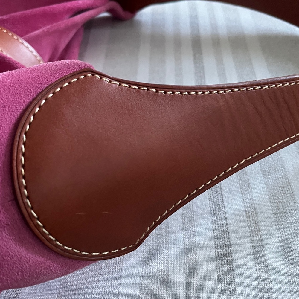 DOONEY & BOURKE PINK SUEDE PURSE - Picture 5 of 16
